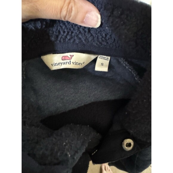Vineyard Vines Mixed Media Sherpa Shep Shirt Quilted Blue Size Small - Picture 10 of 10